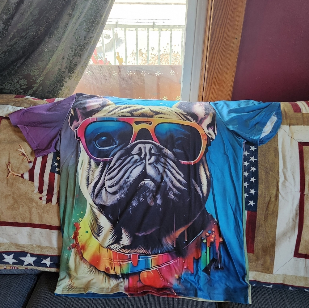 MENS XLG, FRENCHIE BULLDOG T-SHIRT